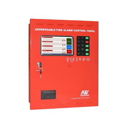 Easy Operation Touch Screen Addressable fire alarm system to support 250 devices