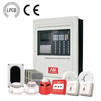 LPCB Approved Asenware Addressable Fire Alarm Control Panel With Dust Proof Cover